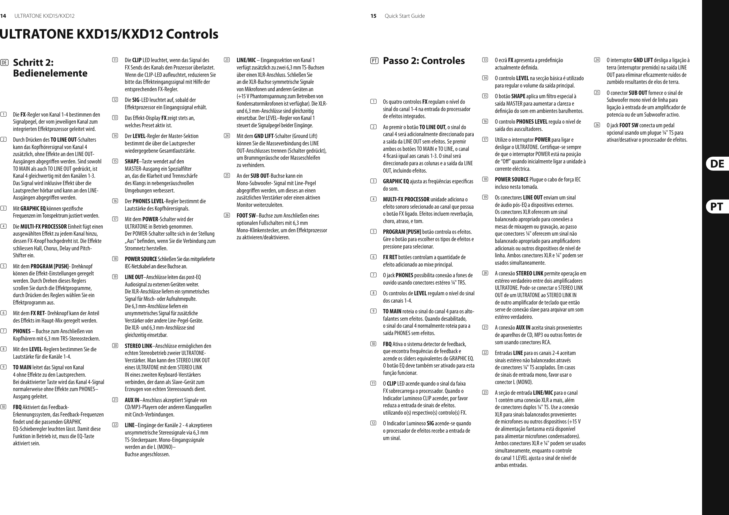 Page 8 of 11 - Behringer Behringer-Ultratone-Kxd12-Quick-Start-Manual- ULTRATONE KXD15/KXD12  Behringer-ultratone-kxd12-quick-start-manual