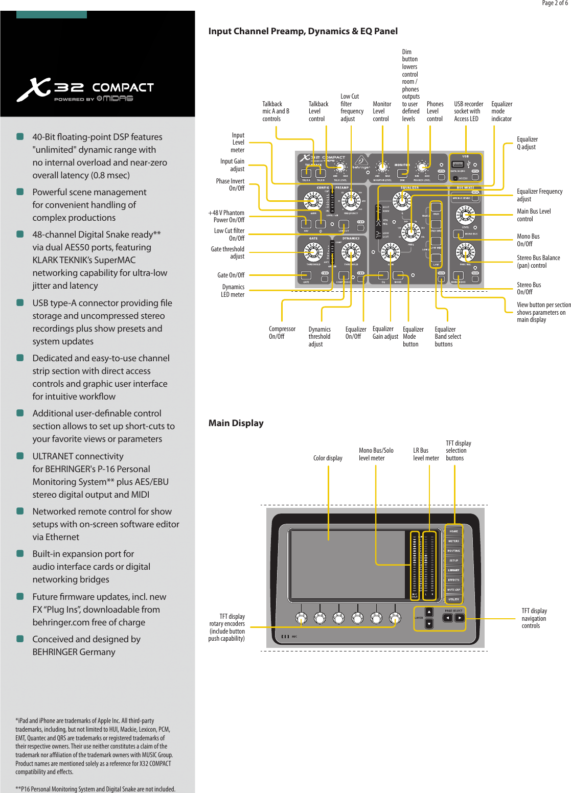 Page 2 of 6 - Behringer Behringer-X32-Compact-Tp-Brochure- X32_COMPACT  Behringer-x32-compact-tp-brochure