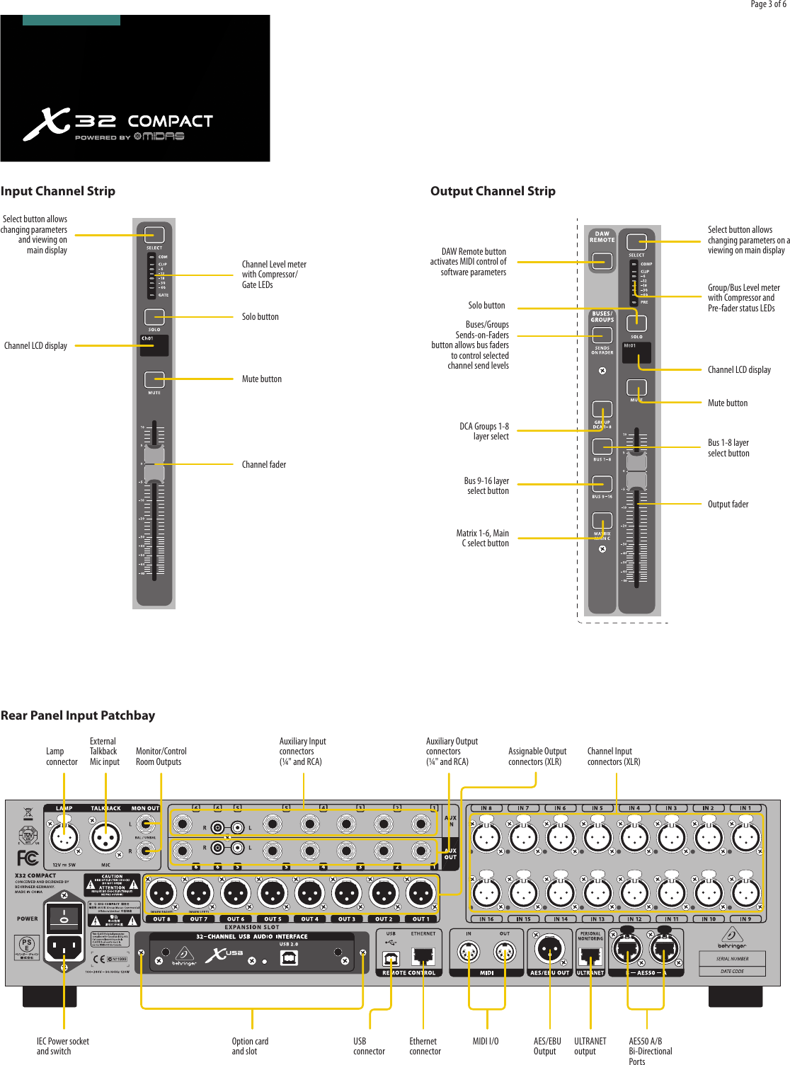 Page 3 of 6 - Behringer Behringer-X32-Compact-Tp-Brochure- X32_COMPACT  Behringer-x32-compact-tp-brochure