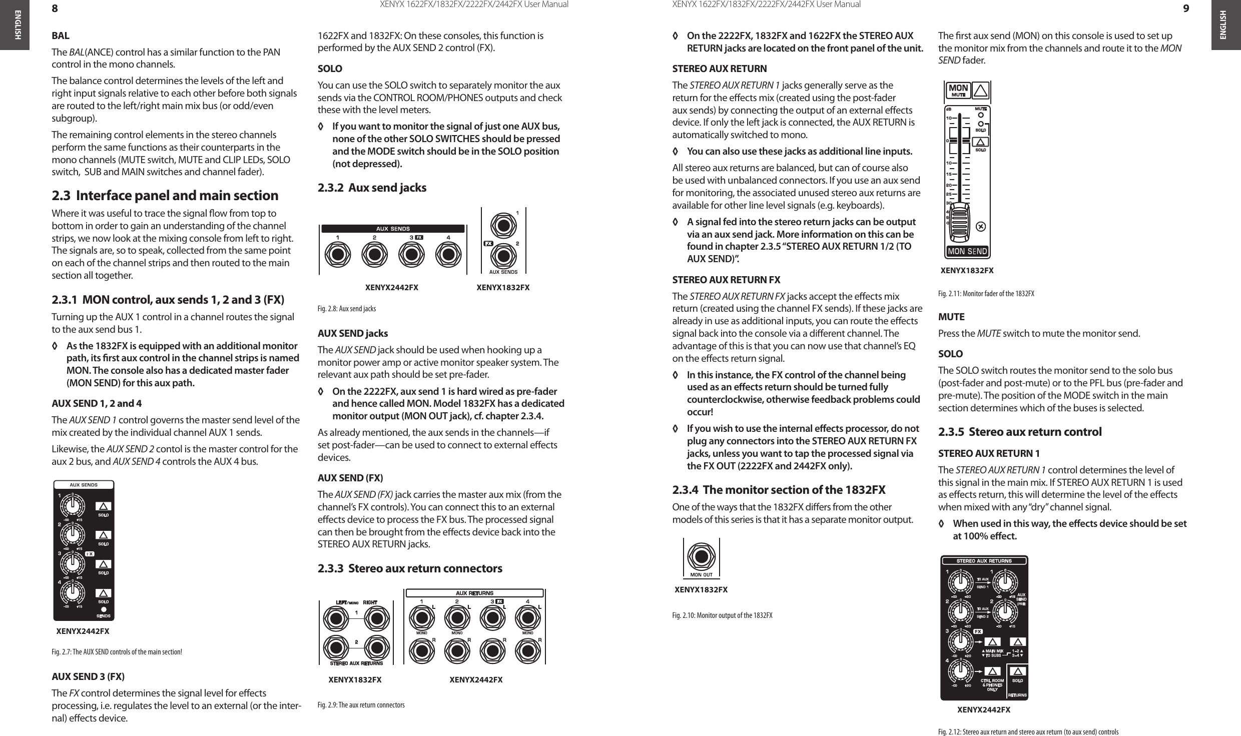 Page 5 of 12 - Behringer Behringer-Xenyx-1832Fx-Users-Manual- XENYX1622FX/1832FX/2222FX/2442FX  Behringer-xenyx-1832fx-users-manual