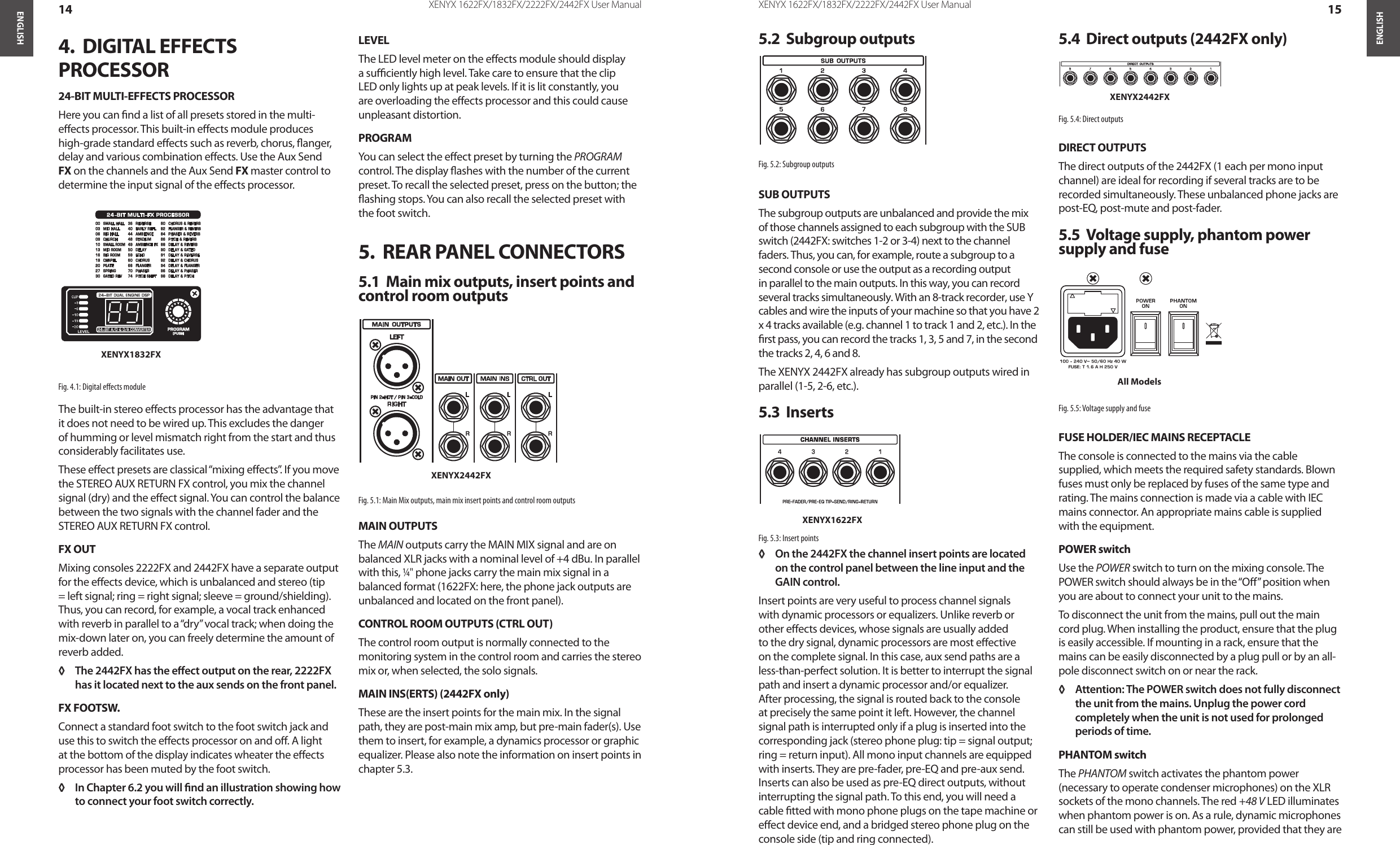 Page 8 of 12 - Behringer Behringer-Xenyx-1832Fx-Users-Manual- XENYX1622FX/1832FX/2222FX/2442FX  Behringer-xenyx-1832fx-users-manual