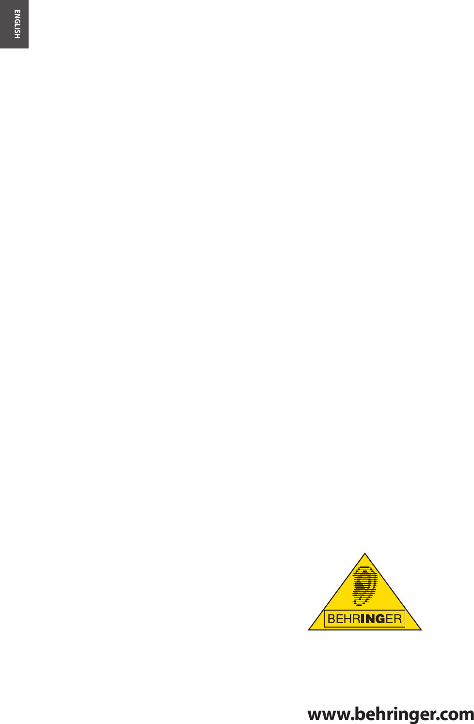 Page 10 of 10 - Behringer Behringer-Xenyx-Mixer-1204Usb-Users-Manual- XENYX 1204USB/X1204USB  Behringer-xenyx-mixer-1204usb-users-manual