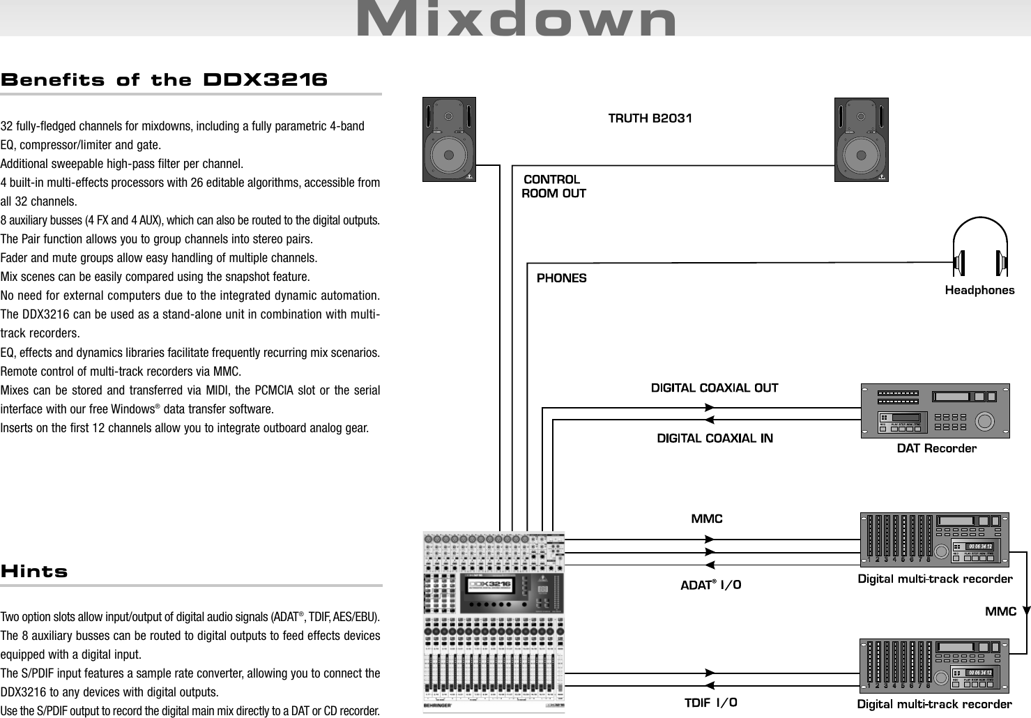 Page 3 of 12 - Behringer DDX3216 User Manual  To The 9f32b280-ad86-9d84-cdac-00e8780a0fc3