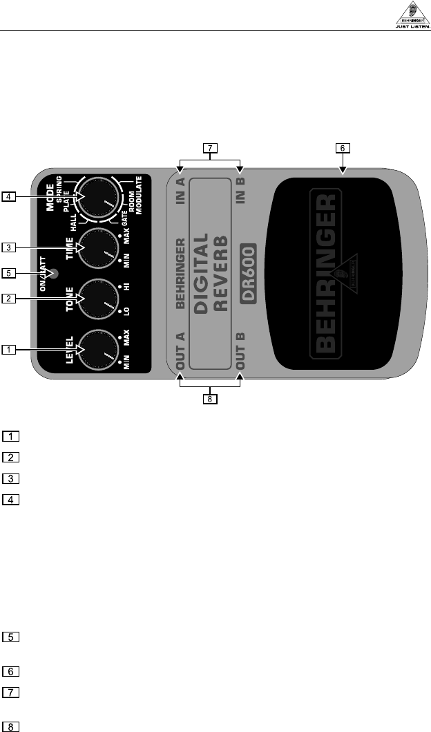 behringer dr600 manual