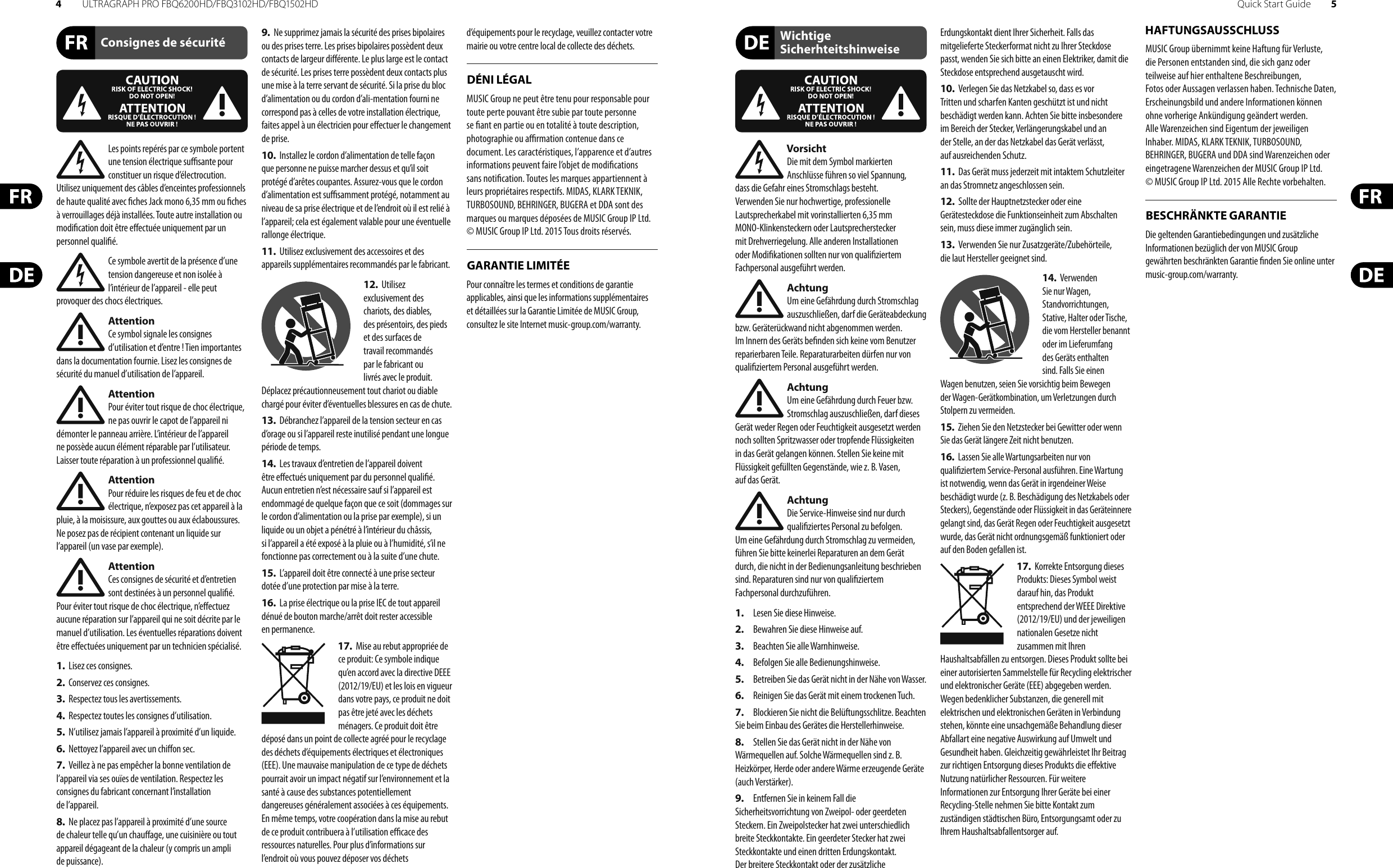 Page 3 of 11 - Behringer FBQ1502HD ULTRAGRAPH PRO FBQ6200HD/FBQ3102HD/FBQ1502HD User Manual  To The 0ebcf725-dbd1-4aa4-b3c6-ab083df03fac