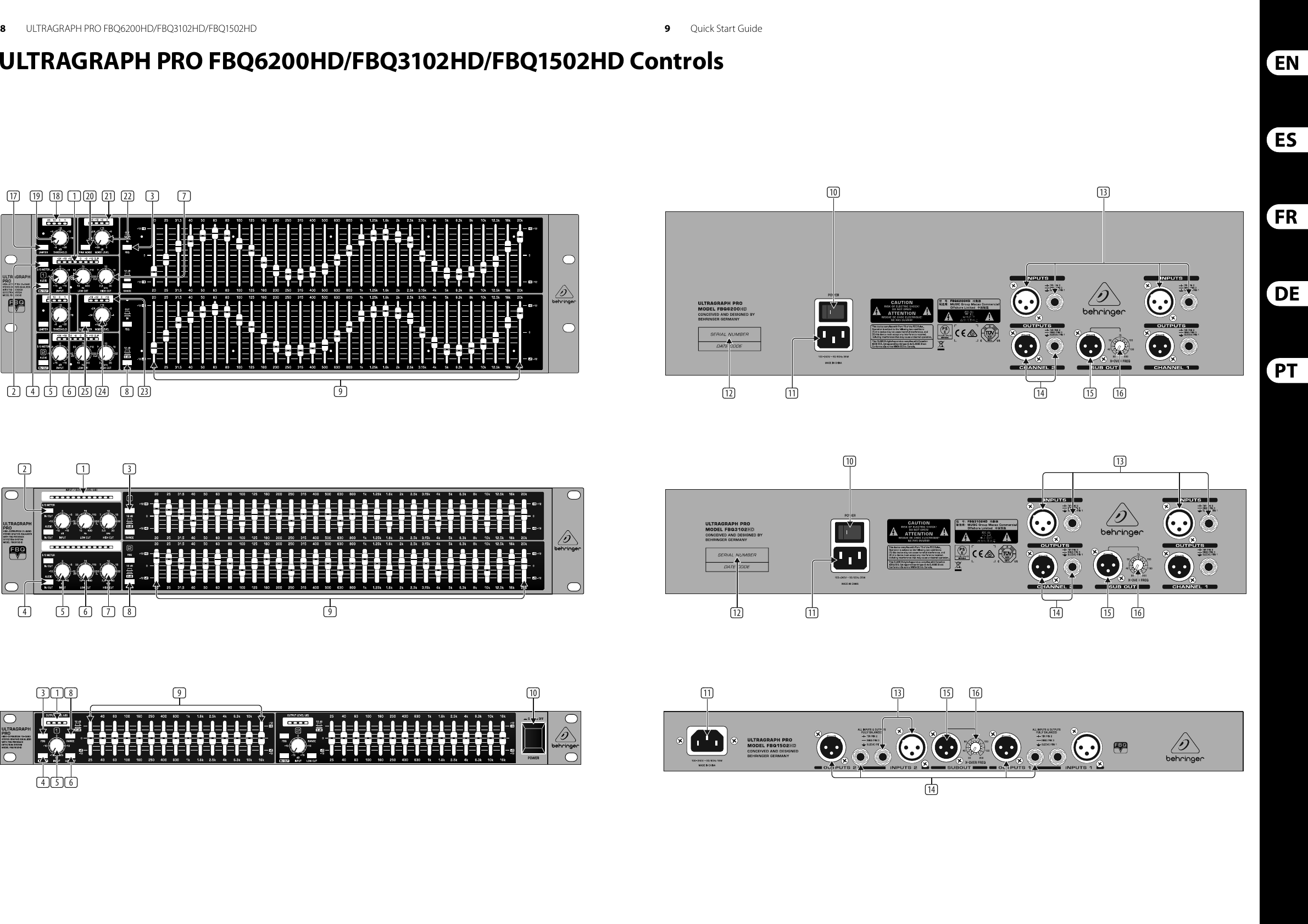 Page 5 of 11 - Behringer FBQ1502HD ULTRAGRAPH PRO FBQ6200HD/FBQ3102HD/FBQ1502HD User Manual  To The 0ebcf725-dbd1-4aa4-b3c6-ab083df03fac