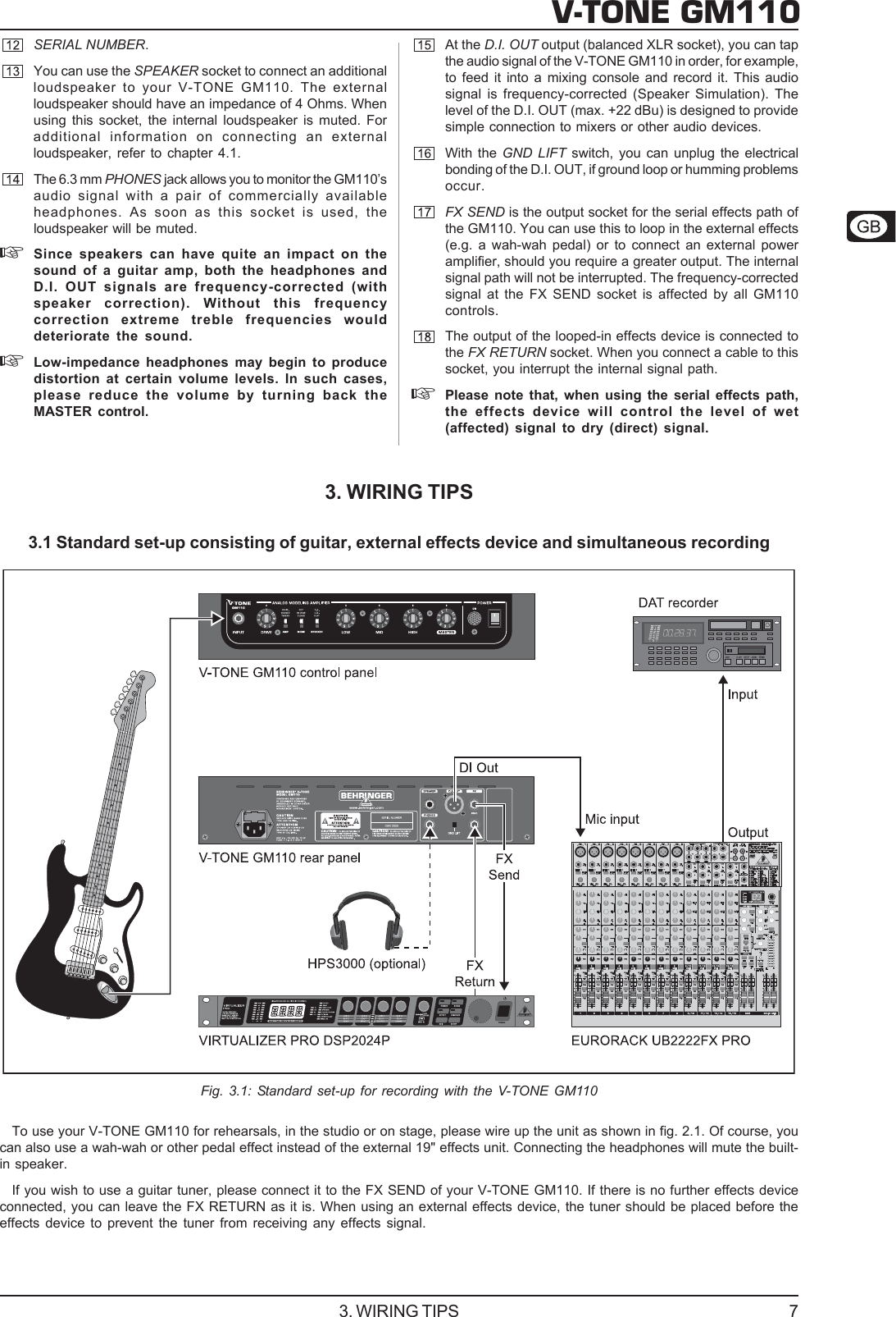 Page 7 of 9 - Behringer V-TONE GM110 DATA-MANFULL_GM110_ENG_Rev_1D User Manual  To The 36a654e3-911c-41dd-a621-c7af5bceb208