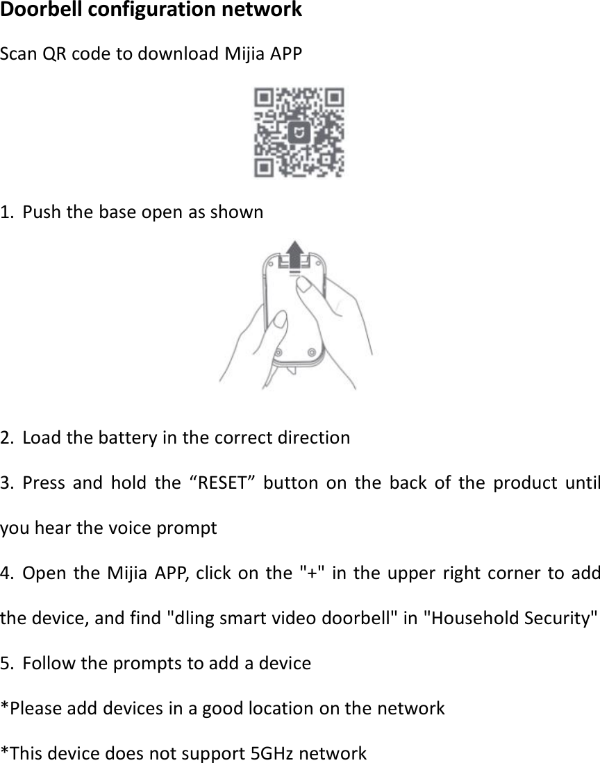 Page 1 of Beijing MADV Technology FJ02MLWJ Dling Smart Video Doorbell User Manual 