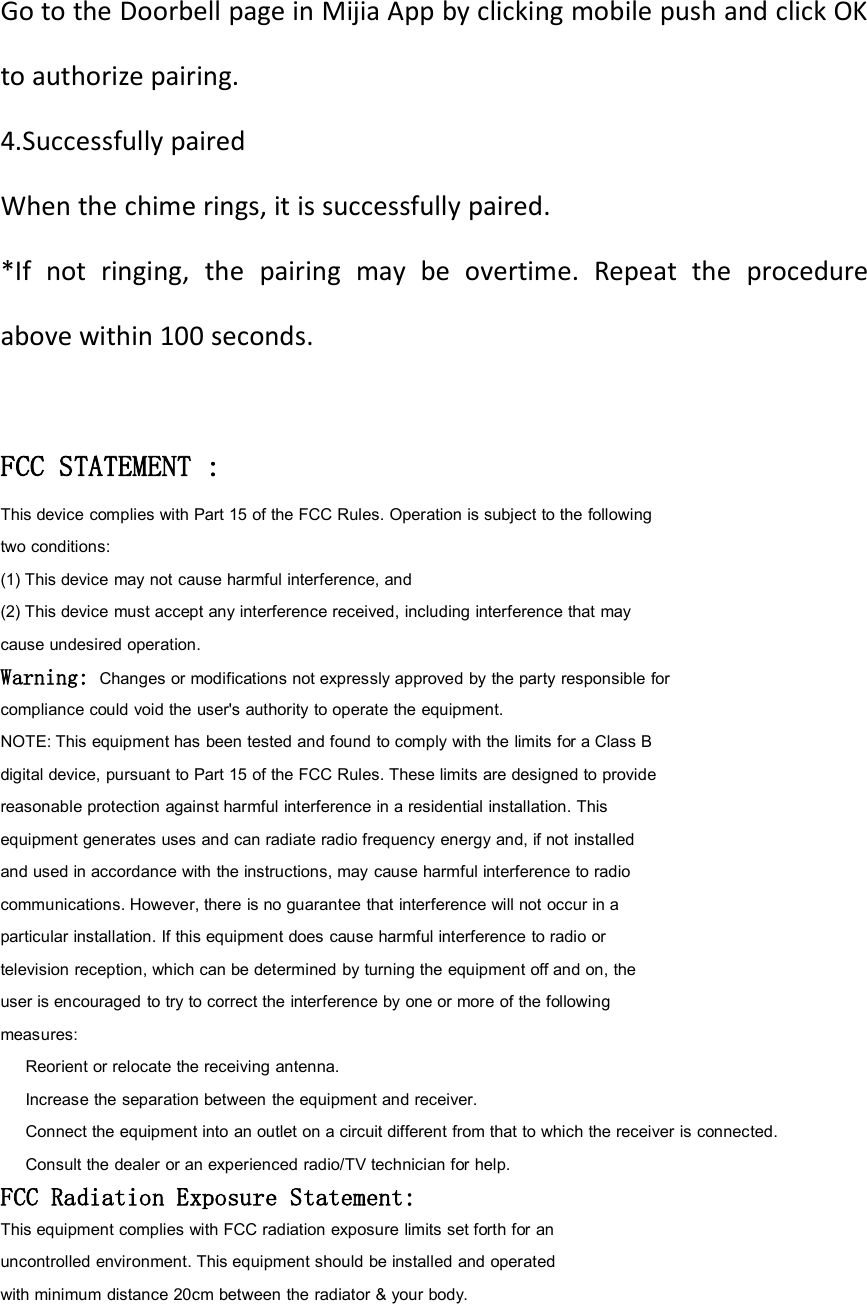 Page 3 of Beijing MADV Technology FJ02MLWJ Dling Smart Video Doorbell User Manual 