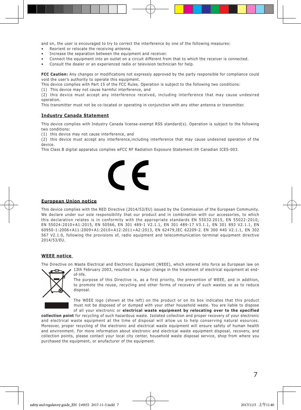 7FCC RF Radiation Exposure Statement:1.  This Transmitter must not be co-located or operating in conjunction with any other antenna or transmitter.2.  This equipment complies with FCC RF radiation exposure limits set forth for an uncontrolled environment.IC RF Radiation Exposure Statement:This equipment complies with IC radiation exposure limits set forth for an uncontrolled environment. This equipment should be installed and operated with minimum distance 20cm between the radiator &amp; your body.This transmitter must not be co-located or operating in conjunction with any other antenna or transmitter.SIMPLIFIED EU DECLARATION OF CONFORMITYThe simplified EU declaration of conformity referred to in Article 10(9) shall be provided as follows: Hereby, TPCast declares that the radio equipment type RX-2 is in compliance with Directive 2014/53/EU.The full text of the EU declaration of conformity is available at the following internet address: www. tpcastvr.com/europe-legal.If this product is not working properly, please call TPCAST customer service for instruction.CAUTION: The product is not intended to be serviced except by TPCAST or our authorized service providers.About Power Box regulatory agency identificationsFor regulatory identification purposes, your product is assigned a model number of AD-2.Your product&rsquo;s FCC ID is 2AL8N-ADOC1. This FCC ID can also be found printed on the Power Box.To ensure continued reliable and safe operation of your device, use only the accessories listed below with your AD-2.The Battery Pack has been assigned a model number of A1271.NOTE: This product is intended for use with a certified Class 2 Limited Power Source, rated 5 Volts DC, maximum 3.1 Amp power supply unit.5G Wi-FiThe device is going on be operated in 5150~5825MHz frequency range. It is restricted indoor environment only.FCC RF Radiation Exposure Statement:1.  This Transmitter must not be co-located or operating in conjunction with any other antenna or transmitter.2.  This equipment complies with FCC RF radiation exposure limits set forth for an uncontrolled environment.RF Exposure Information (SAR) This device meets the government&rsquo;s requirements for exposure to radio waves. This device is designed and manufactured not to exceed the emission limits for exposure to radio frequency (RF) energy set by the Federal Communications Commission of the U.S. Government. The exposure standard employs a unit of measurement known as the Specific Absorption Rate, or SAR. The SAR limit set by the FCC is 1.6W/kg. Tests for SAR are conducted using standard operating positions accepted by the FCC with the EUT transmitting at the specified power level in different channels. The highest SAR value for the device as reported to the FCC is 0.89 W/kg when placed next to the body.IC RF Radiation Exposure Statement:This equipment complies with IC radiation exposure limits set forth for an uncontrolled environment. This equipment should be installed and operated with minimum distance 20cm between the radiator &amp; your body.This transmitter must not be co-located or operating in conjunction with any other antenna or transmitter.SIMPLIFIED EU DECLARATION OF CONFORMITYThe simplified EU declaration of conformity referred to in Article 10(9) shall be provided as follows: Hereby, TPCast declares that the radio equipment type AD-1 is in compliance with Directive 2014/53/EU.The full text of the EU declaration of conformity is available at the following internet address: www.tpcastvr.com/europe-legal.If this product is not working properly, please call TPCAST customer service for instruction.CAUTION: The product is not intended to be serviced except by TPCAST or our authorized service providers.Federal Communication Commission Interference StatementThis equipment has been tested and found to comply with the limits for a Class B digital device, pursuant to Part 15 of the FCC Rules. These limits are designed to provide reasonable protection against harmful interference in a residential installation. This equipment generates uses and can radiate radio frequency energy and, if not installed and used in accordance with the instructions, may cause harmful interference to radio communications. However,there is no guarantee that interference will not occur in a particular installation. If this equipment does cause harmful interference to radio or television reception, which can be determined by turning the equipment off and on, the user is encouraged to try to correct the interference by one of the following measures:&bull;  Reorient or relocate the receiving antenna.&bull;  Increase the separation between the equipment and receiver.&bull;  Connect the equipment into an outlet on a circuit different from that to which the receiver is connected.&bull;  Consult the dealer or an experienced radio or television technician for help.FCC Caution: Any changes or modifications not expressly approved by the party responsible for compliance could void the user&rsquo;s authority to operate this equipment.This device complies with Part 15 of the FCC Rules. Operation is subject to the following two conditions: (1)  This device may not cause harmful interference, and (2)  this device must accept any interference received, including interference that may cause undesired operation.This transmitter must not be co-located or operating in conjunction with any other antenna or transmitter.Industry Canada StatementThis device complies with Industry Canada license-exempt RSS standard(s). Operation is subject to the following two conditions: (1)  this device may not cause interference, and(2)  this device must accept any interference,including interference that may cause undesired operation of the device.This Class B digital apparatus complies wFCC RF Radiation Exposure Statement:ith Canadian ICES-003.European Union noticeThis device complies with the RED Directive (2014/53/EU) issued by the Commission of the European Community.We declare under our sole responsibility that our product and in combination with our accessories, to which this declaration relates is in conformity with the appropriate standards EN 55032:2015, EN 55022:2010, EN 55024:2010+A1:2015, EN 50566, EN 301 489-1 V2.1.1, EN 301 489-17 V3.1.1, EN 301 893 V2.1.1, EN 60950-1:2006+A11:2009+A1:2010+A12:2011+A2:2013, EN 62479,IEC 62209-2, EN 300 440 V2.1.1, EN 302 567 V2.1.0, following the provisions of, radio equipment and telecommunication terminal equipment directive 2014/53/EU.WEEE notice The Directive on Waste Electrical and Electronic Equipment (WEEE), which entered into force as European law on 13th February 2003, resulted in a major change in the treatment of electrical equipment at end-of-life.The purpose of this Directive is, as a first priority, the prevention of WEEE, and in addition, to promote the reuse, recycling and other forms of recovery of such wastes so as to reduce disposal.The WEEE logo (shown at the left) on the product or on its box indicates that this product must not be disposed of or dumped with your other household waste. You are liable to dispose of all your electronic or electrical waste equipment by relocating over to the specified collection point for recycling of such hazardous waste. Isolated collection and proper recovery of your electronic and electrical waste equipment at the time of disposal will allow us to help conserving natural esources. Moreover, proper recycling of the electronic and electrical waste equipment will ensure safety of human health and environment. For more information about electronic and electrical waste equipment disposal, recovery, and collection points, please contact your local city center, household waste disposal service, shop from where you purchased the equipment, or anufacturer of the equipment.safety and regulatory guide_EN（v003）2017-11-3.indd   7 2017/11/3   上午11:40