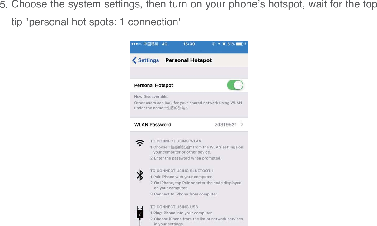 tip "personal hot spots: 1 connection"215.