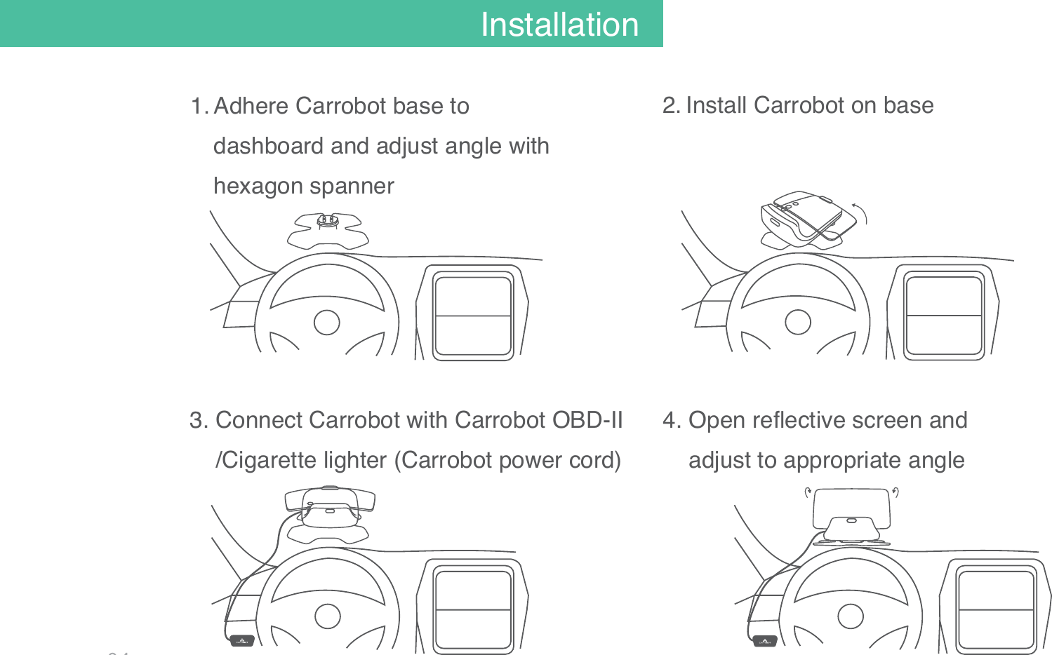 Beijing ILeja Tech C2LITE Carrobot Smart HUD(Heads-Up Display) User Manual