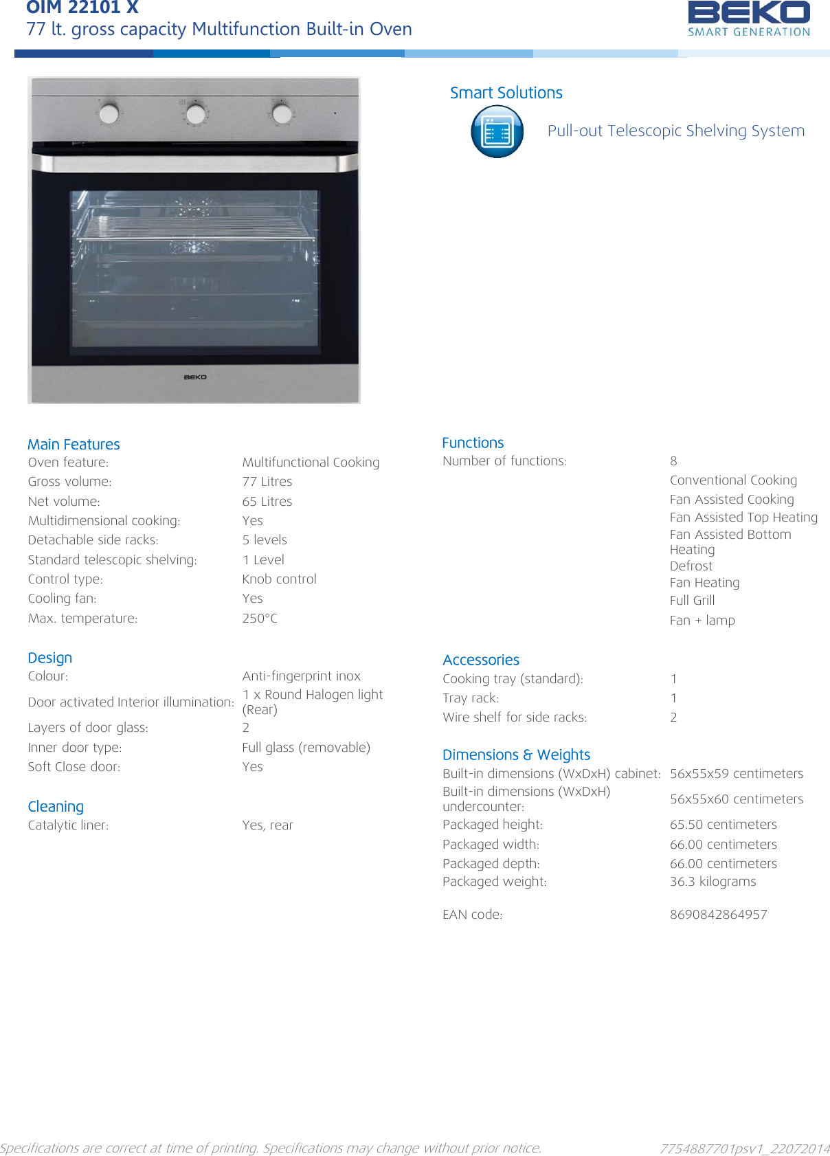 Beko OIM 22101 X Presentation User Manual To The B26c85c2 ad4c 4629 b117  557876510079