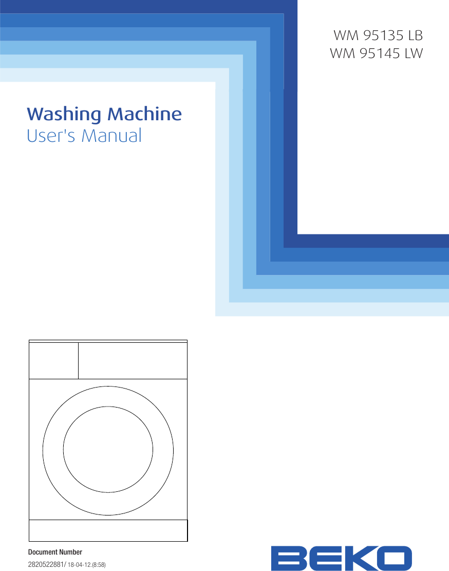 Beko User S Manual Wm 95135 Lb 95145 Lw User To The 1eca5677 De8a