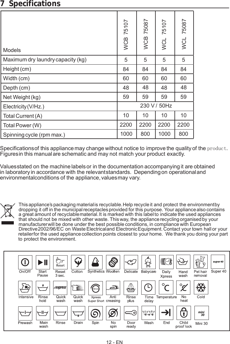 Beko Wcb75107 User Manual To The 637e869f 40e8 4008 930d 391049311960