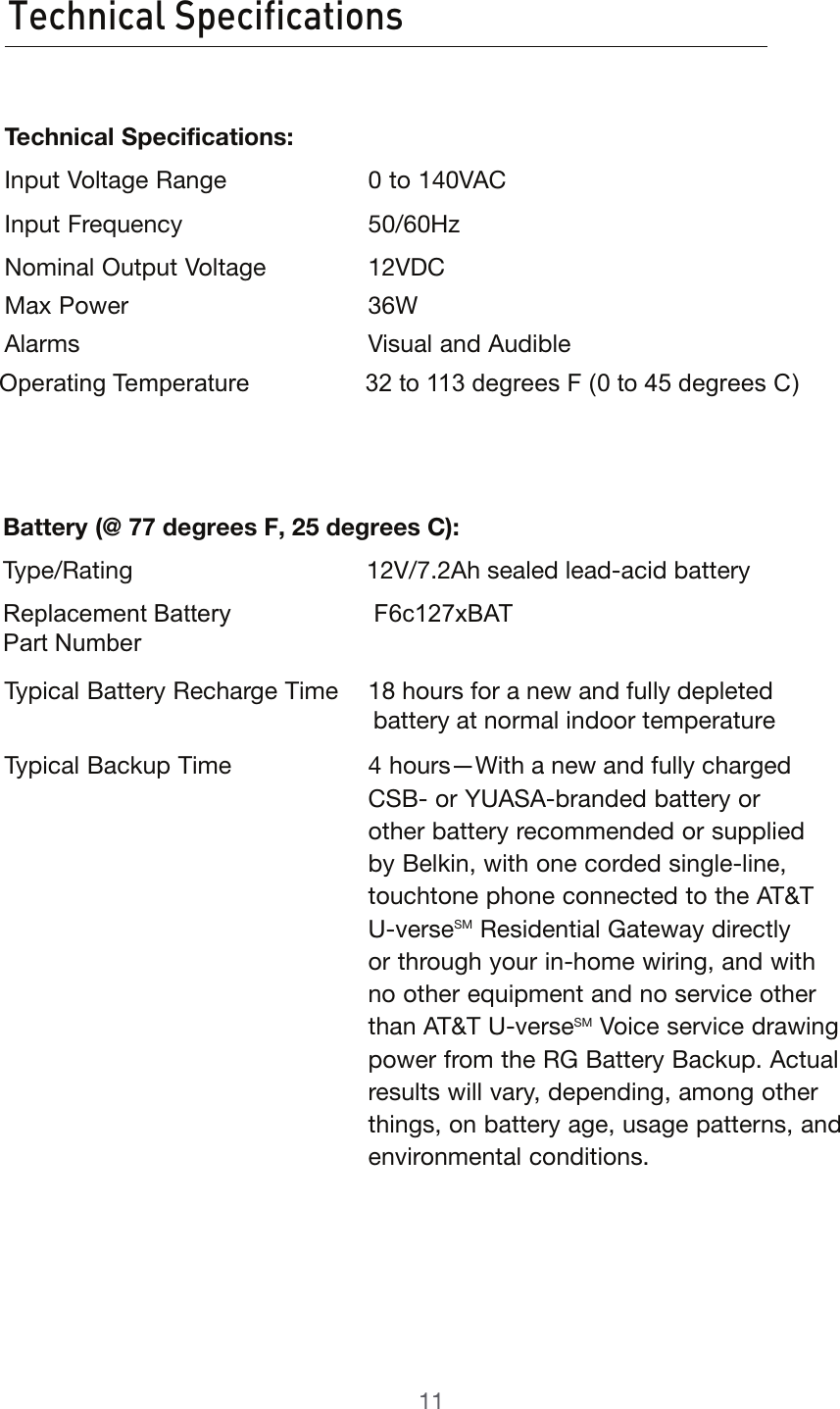 Page 12 of 12 - Belkin Belkin-Bu3Dc001-12V-Users-Manual- UserManual&WallMounting_BU3DC001-12V  Belkin-bu3dc001-12v-users-manual