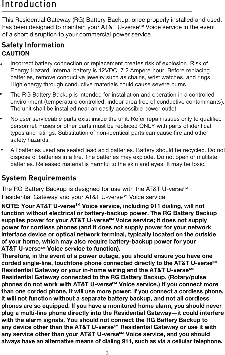 Page 3 of 12 - Belkin Belkin-Bu3Dc001-12V-Users-Manual- UserManual&WallMounting_BU3DC001-12V  Belkin-bu3dc001-12v-users-manual