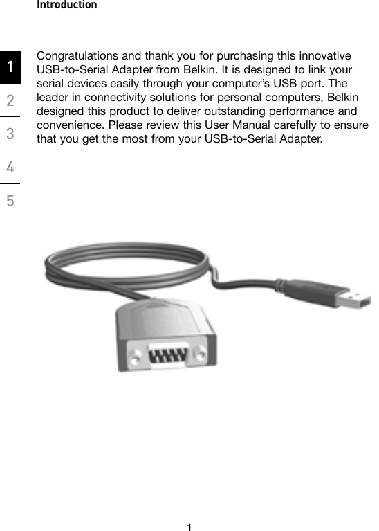Page 3 of 12 - Belkin Belkin-F5U257-Users-Manual- P75091_F5U257_man  Belkin-f5u257-users-manual