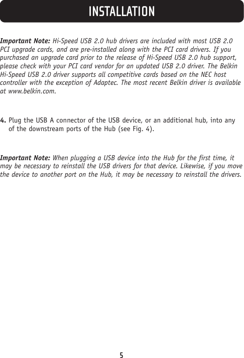 Page 7 of 9 - Belkin Belkin-Thumb-Hub-F5U218-Mob-Users-Manual- P74459_F5U218-MOB_man  Belkin-thumb-hub-f5u218-mob-users-manual