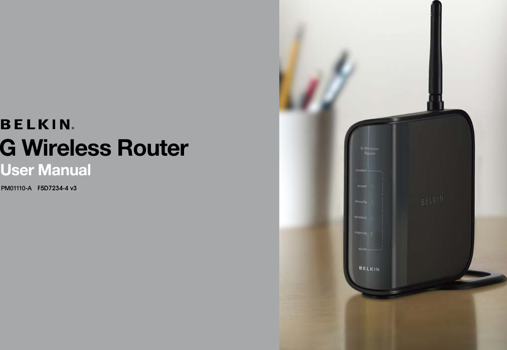 G Wireless RouterUser ManualPM01110-A F5D7234 -4F5D7234-4 v3