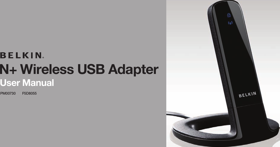N+ Wireless USB AdapterUser Manual PM00730  F5D8055