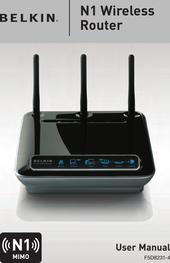 User ManualF5D8231-4N1 Wireless  Router