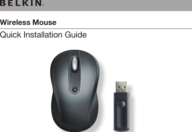 Quick Installation GuideWireless Mouse
