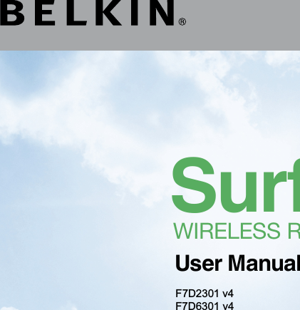 Surfwireless routerUser ManualF7D2301 v4F7D6301 v4