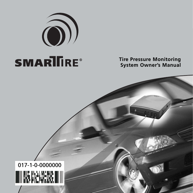 Tire Pressure Monitoring System Owner’s Manual017-1-0-0000000