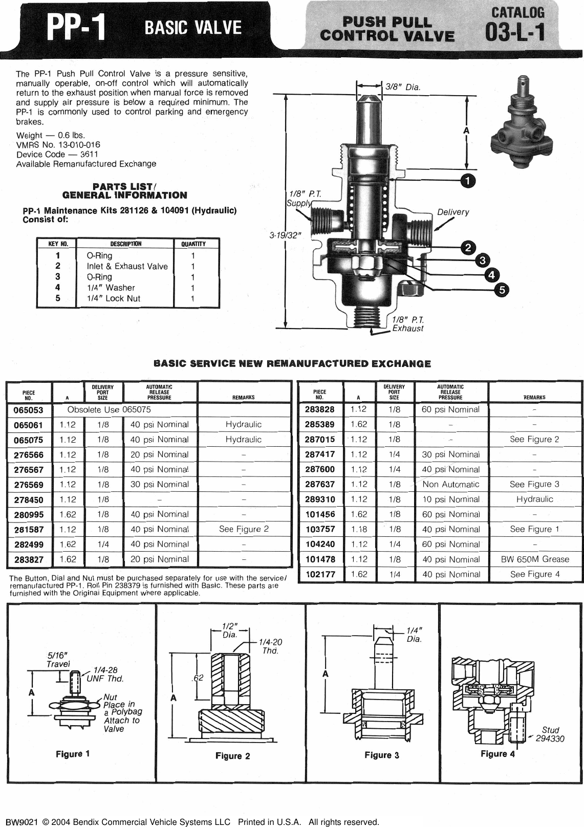 Page 1 of 2 - Bendix Bendix-03-L-1-Users-Manual-  Bendix-03-l-1-users-manual