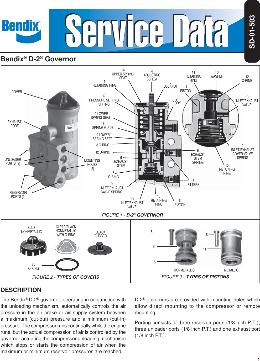 Page 1 of 4 - Bendix Bendix-Bw1425-Users-Manual- SD-01-503f  Bendix-bw1425-users-manual