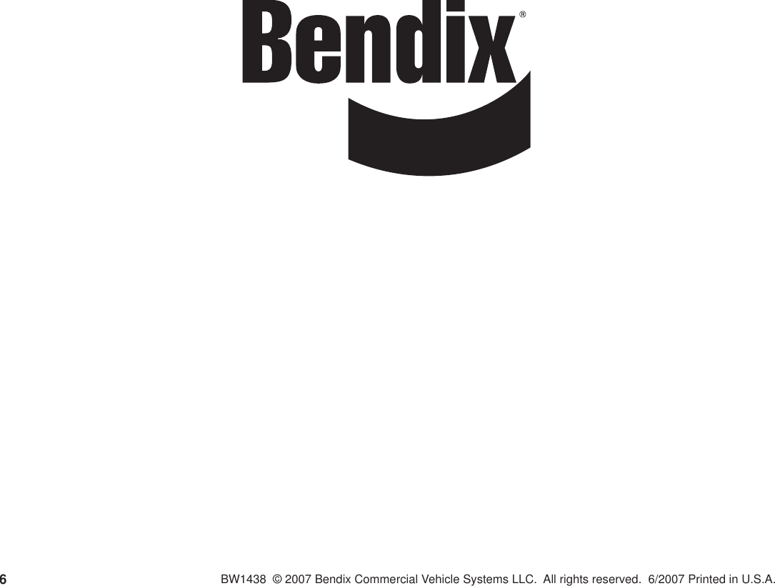 Page 6 of 6 - Bendix Bendix-Bw1438-Users-Manual- 03-3653e Bendix-bw1438-users-manual