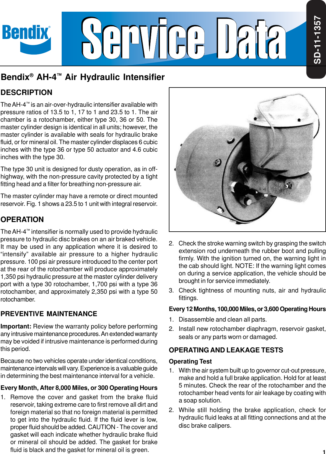 Page 1 of 6 - Bendix Bendix-Bw1455-Users-Manual- Sd111357  Bendix-bw1455-users-manual