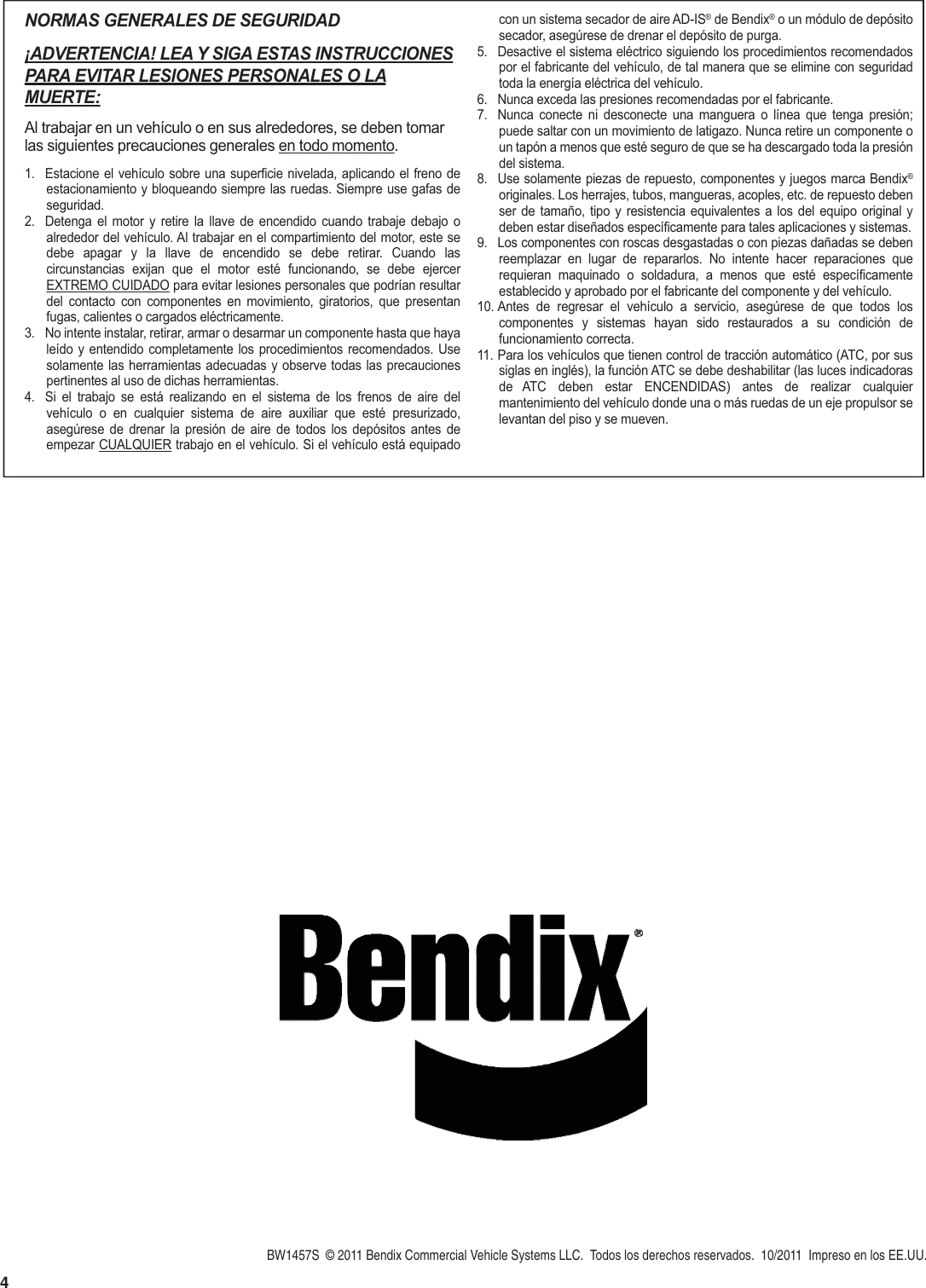 Page 4 of 4 - Bendix Bendix-Bw1457S-Users-Manual- 110927_Bendix_SD-03-2501f  Updated_SpaUv- Bendix-bw1457s-users-manual
