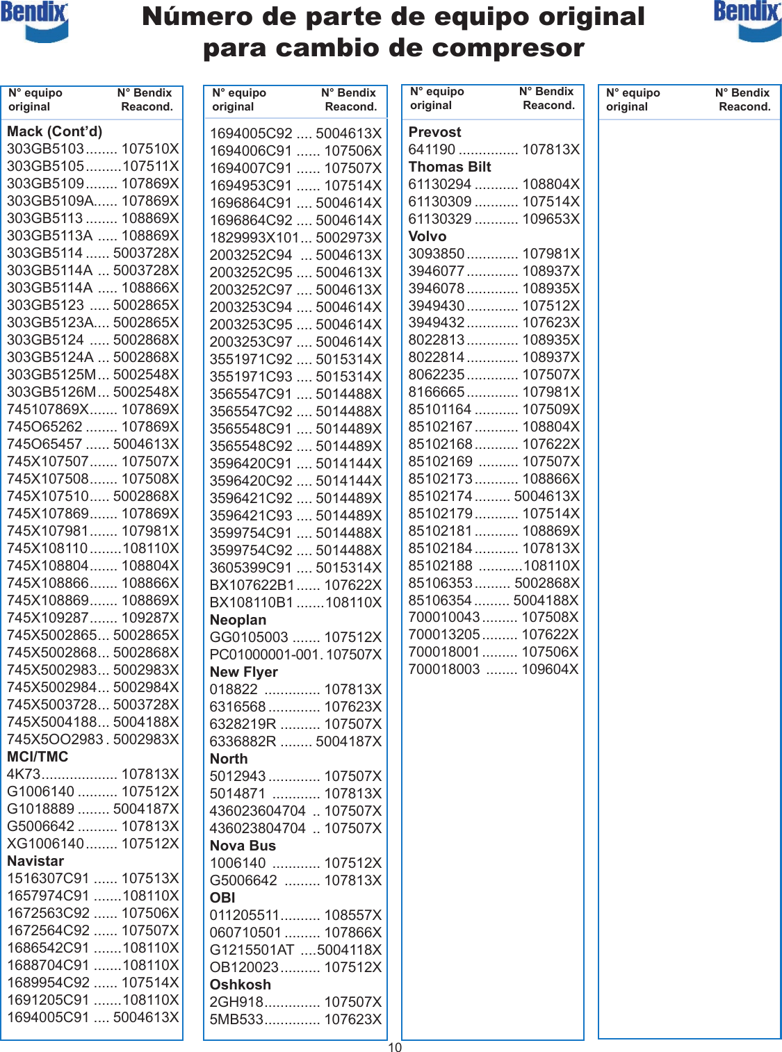 Page 10 of 12 - Bendix Bendix-Bw2488S-Users-Manual- 550/750 Compressor Flyer  Bendix-bw2488s-users-manual