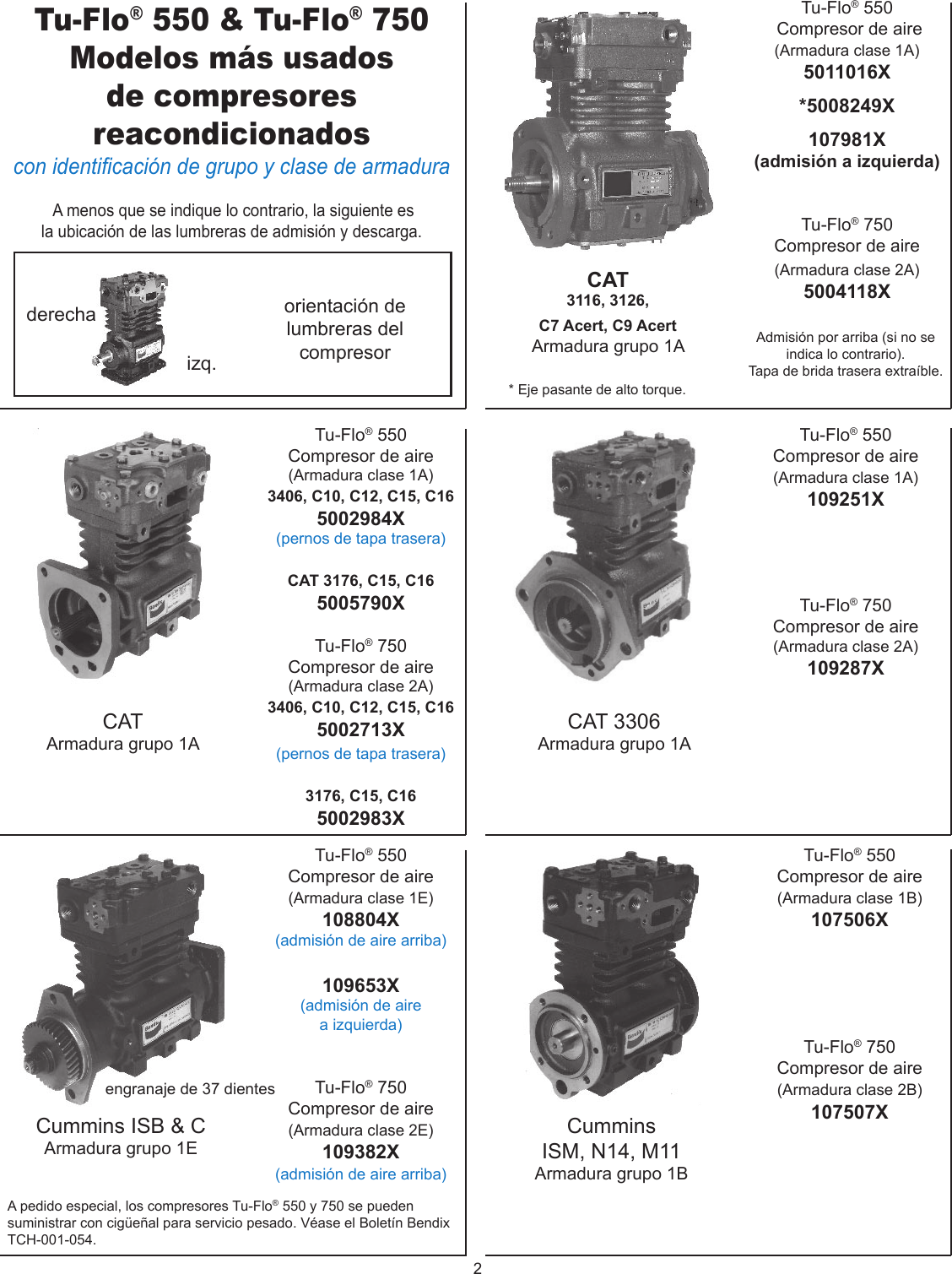 Page 2 of 12 - Bendix Bendix-Bw2488S-Users-Manual- 550/750 Compressor Flyer  Bendix-bw2488s-users-manual