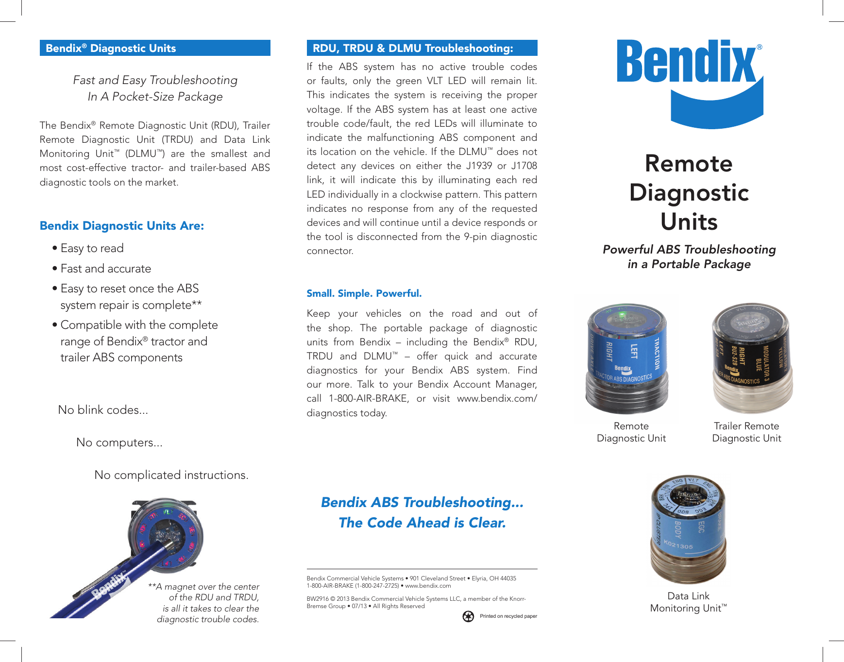 bendix abs fault codes