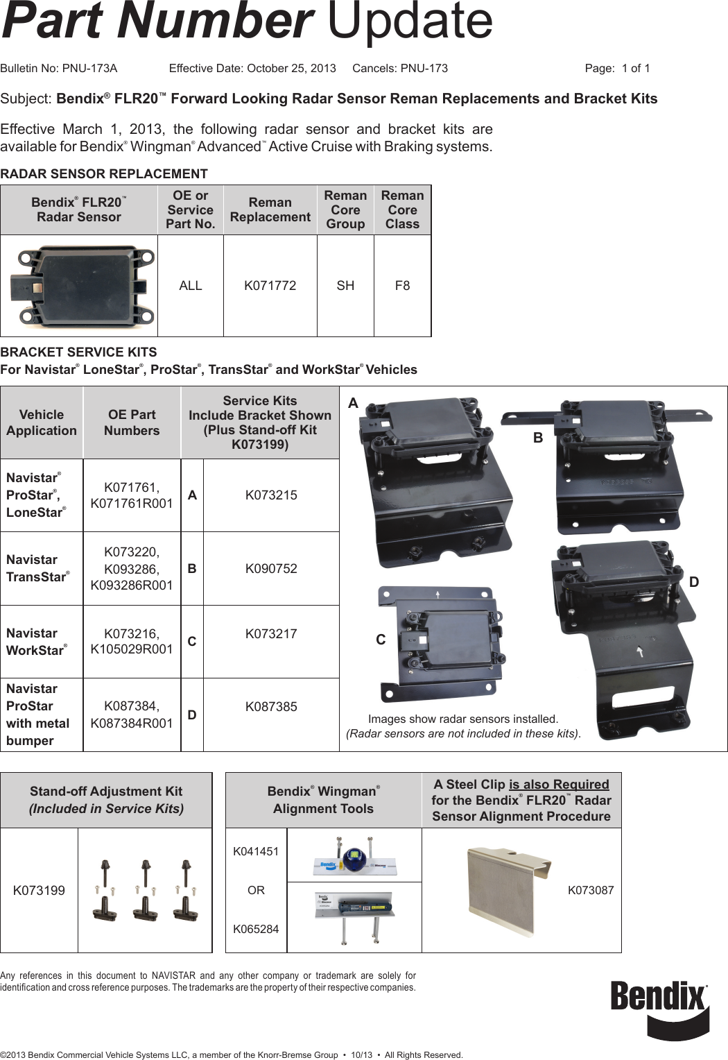 Bendix Pnu 173 Users Manual