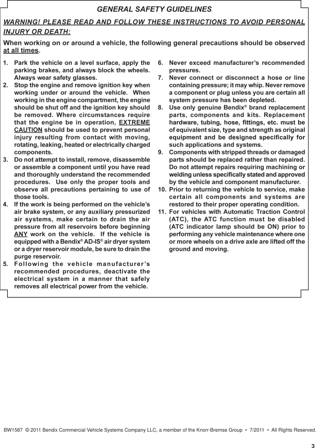 Page 3 of 3 - Bendix Bendix-Sd-03-3515-Users-Manual- SD-03-3515  Bendix-sd-03-3515-users-manual