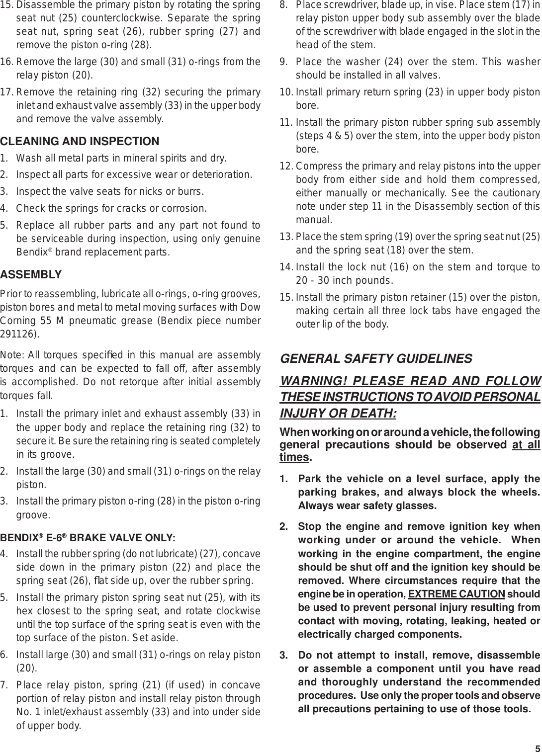 Page 5 of 6 - Bendix Bendix-Sd-03-817-Users-Manual- SD-03-817g  Bendix-sd-03-817-users-manual