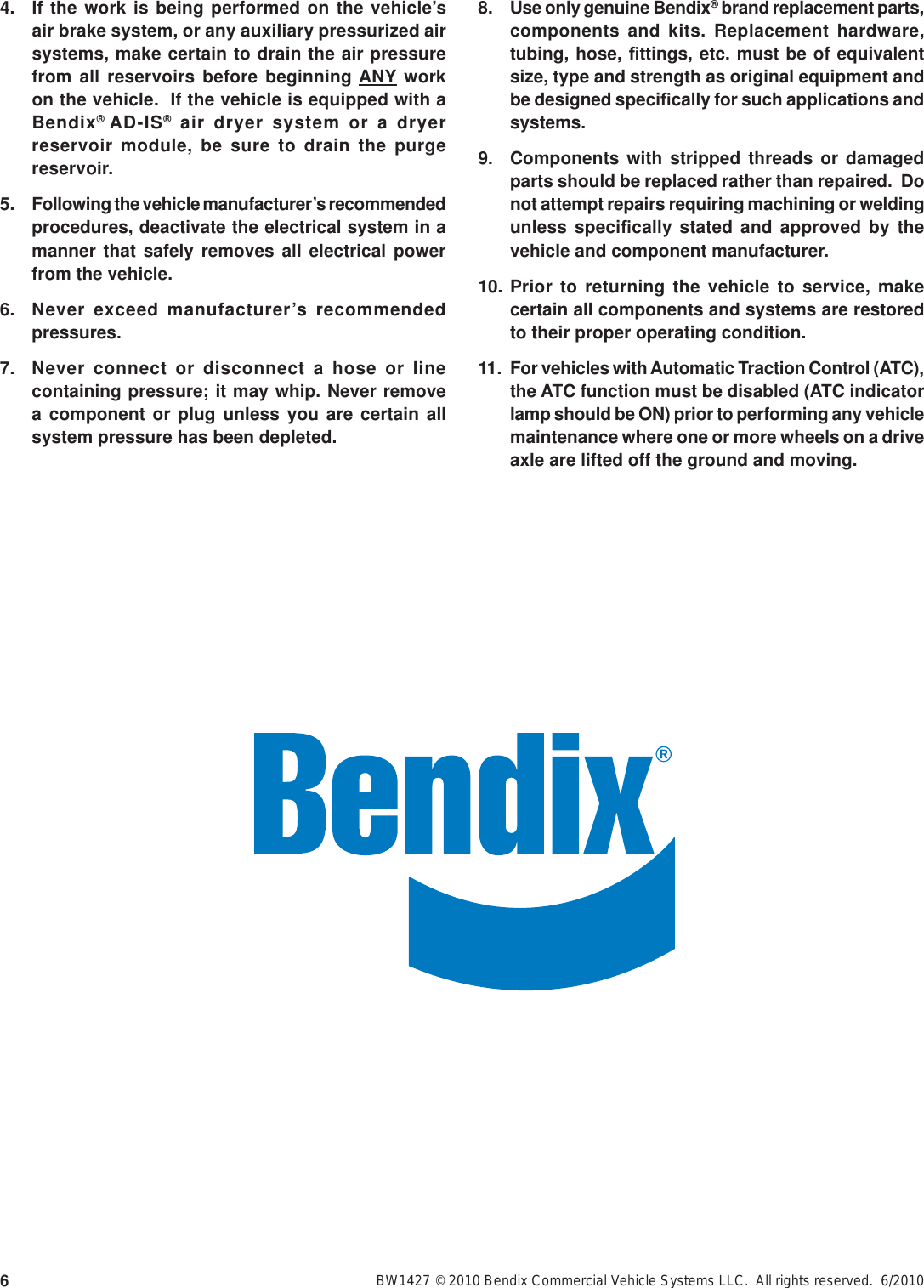 Page 6 of 6 - Bendix Bendix-Sd-03-817-Users-Manual- SD-03-817g  Bendix-sd-03-817-users-manual