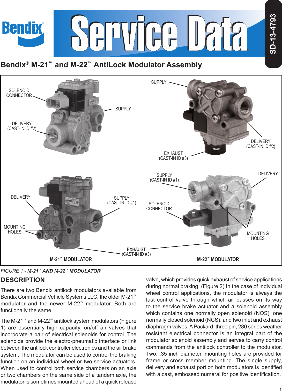 Page 1 of 12 - Bendix Bendix-Sd-13-4793-Users-Manual- 376\377\0001\0003\000-\0004\0007\0009\0003\000f\000.\000i\000n\000d\000d  Bendix-sd-13-4793-users-manual