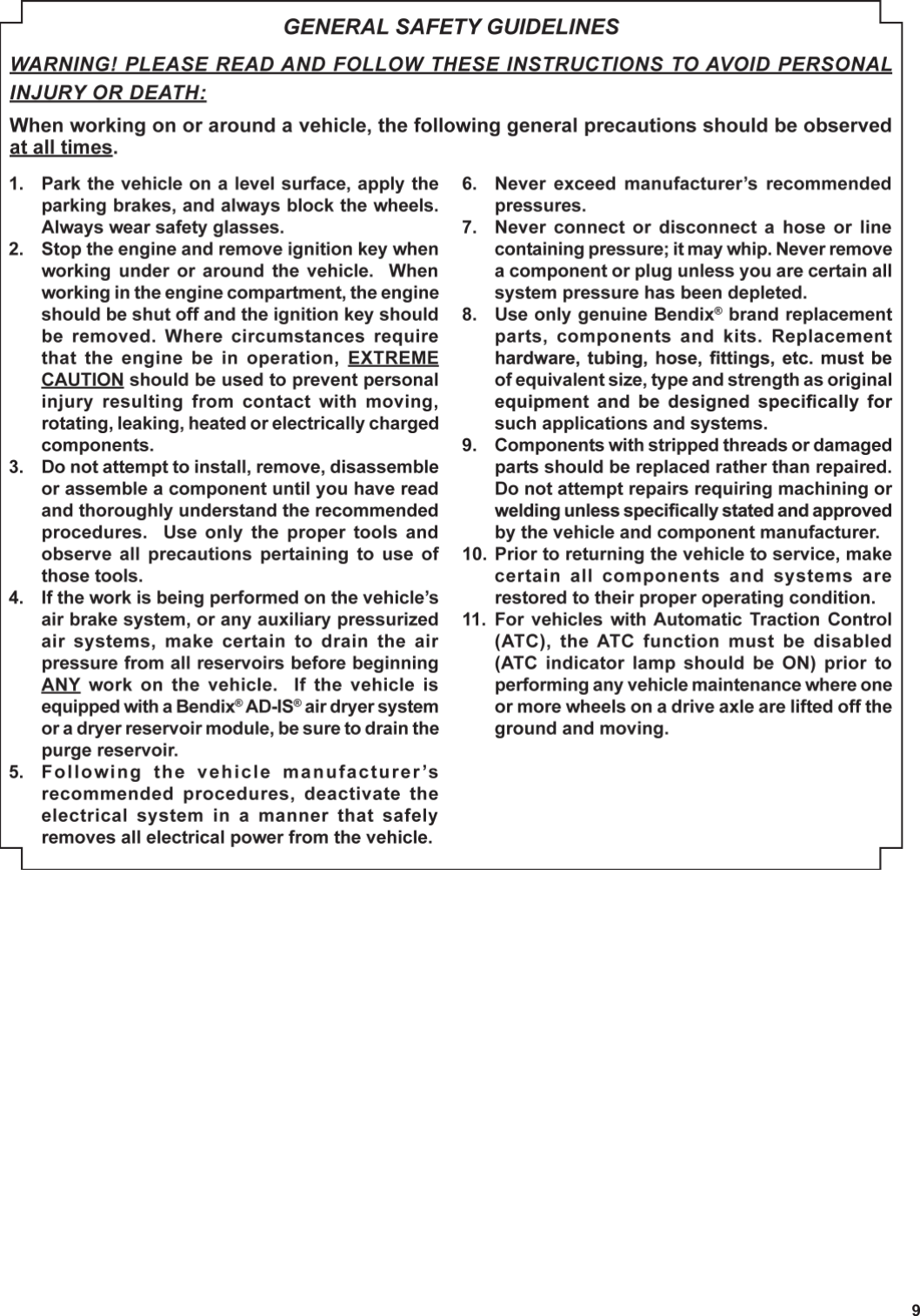 Page 9 of 12 - Bendix Bendix-Sd-13-4793-Users-Manual- 376\377\0001\0003\000-\0004\0007\0009\0003\000f\000.\000i\000n\000d\000d  Bendix-sd-13-4793-users-manual