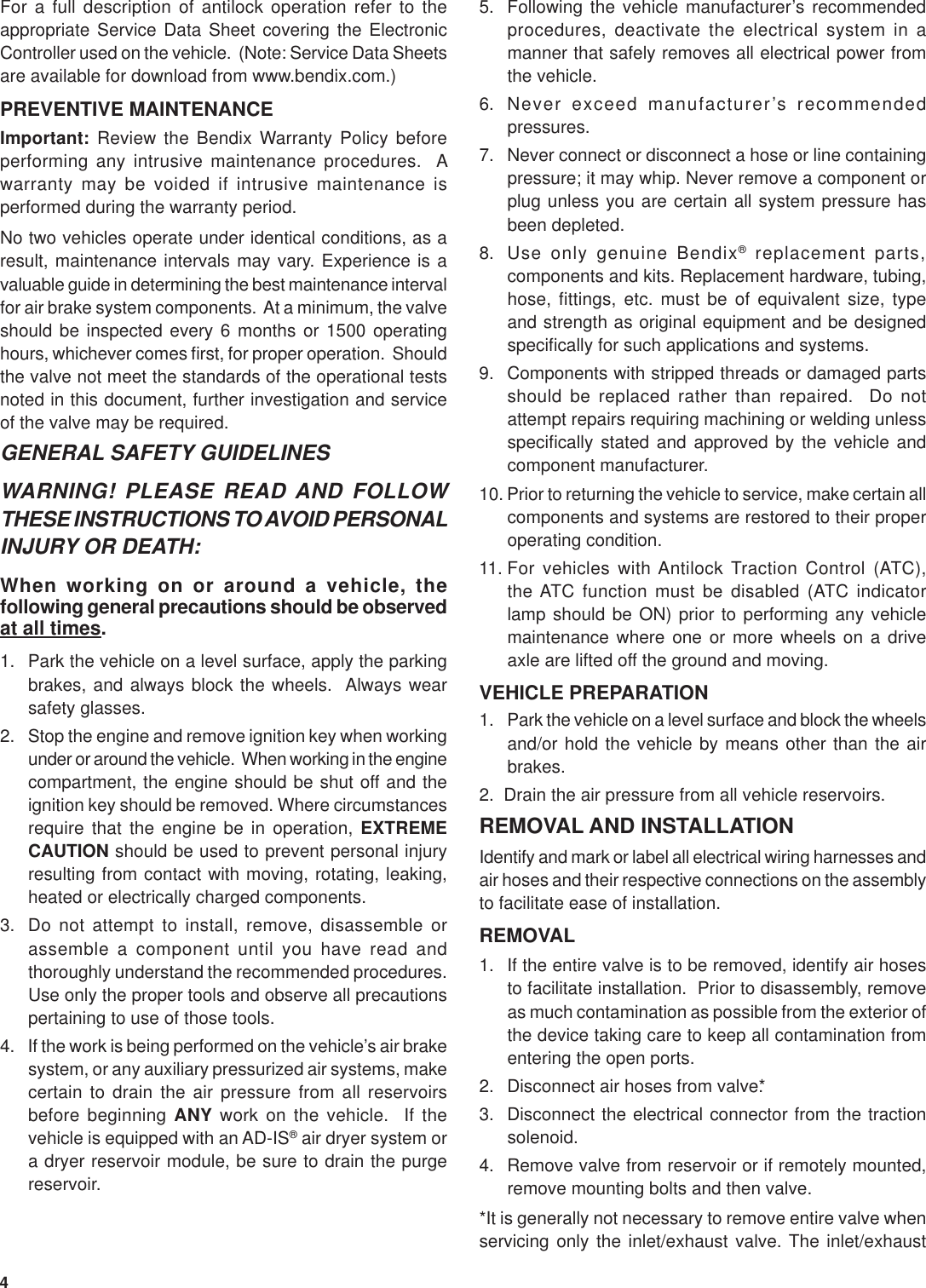 Page 4 of 8 - Bendix Bendix-Sd-13-4861-Users-Manual- SD-13-4861  Bendix-sd-13-4861-users-manual