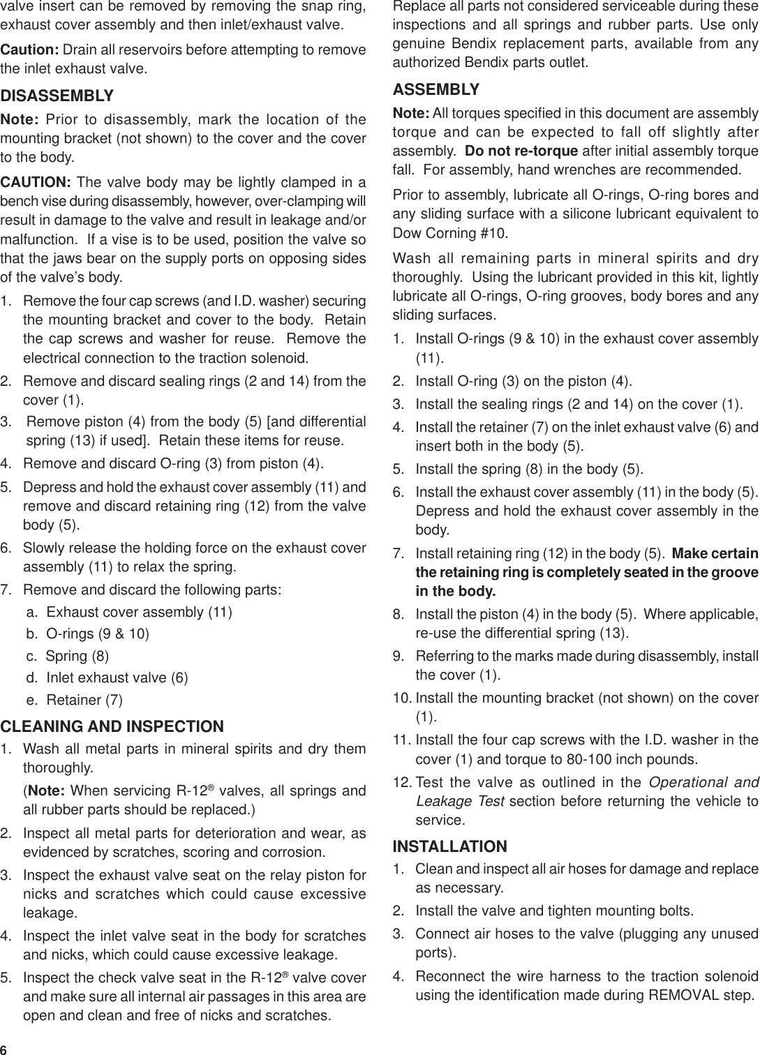 Page 6 of 8 - Bendix Bendix-Sd-13-4861-Users-Manual- SD-13-4861  Bendix-sd-13-4861-users-manual