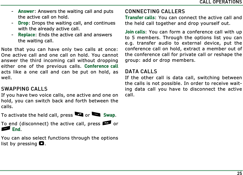 Page 25 of Benefonj TGP80EG GSM Mobile phone User Manual twig