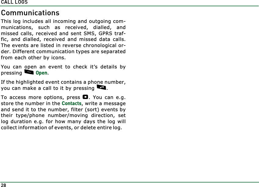 Page 28 of Benefonj TGP80EG GSM Mobile phone User Manual twig