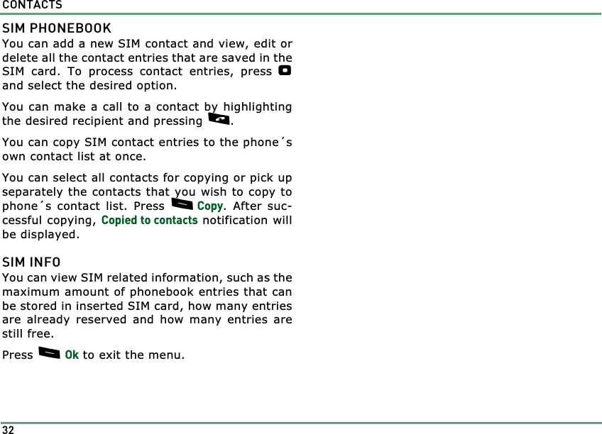 Page 32 of Benefonj TGP80EG GSM Mobile phone User Manual twig