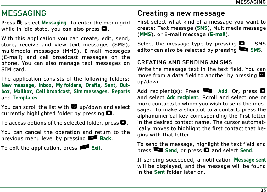 Page 35 of Benefonj TGP80EG GSM Mobile phone User Manual twig