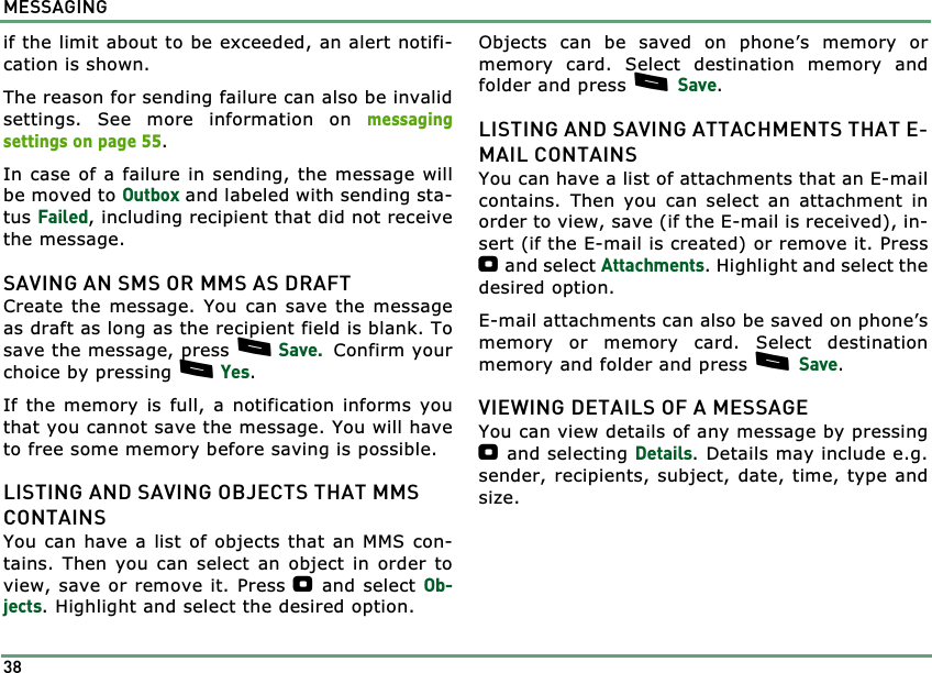 Page 38 of Benefonj TGP80EG GSM Mobile phone User Manual twig